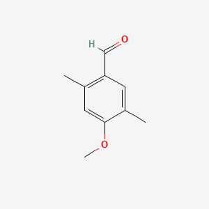 4-Methoxy-2,5-dimethylbenzaldehyde chemical structure (CAS 6745-75-1)