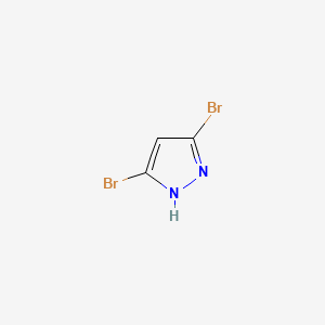 3,5-Dibromo-1H-pyrazole chemical structure (CAS 67460-86-0)