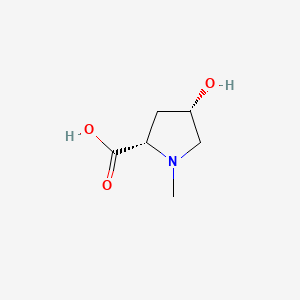 (2S,4S)-4-Hydroxy-1-methylpyrrolidine-2-carboxylic acid chemical structure (CAS 67463-44-9)