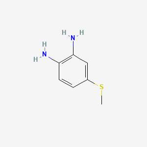 4-(Methylthio)benzene-1,2-diamine chemical structure (CAS 67469-02-7)