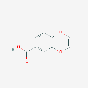 Benzo[b][1,4]dioxine-6-carboxylic acid chemical structure (CAS 67470-99-9)