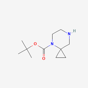 4-Boc-4,7-diazaspiro[2.5]octane chemical structure (CAS 674792-08-6)
