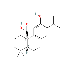 (4aR,10aS)-6-Hydroxy-7-isopropyl-1,1-dimethyl-1,3,4,9,10,10a-hexahydrophenanthrene-4a(2H)-carboxylic acid chemical structure (CAS 67494-15-9)