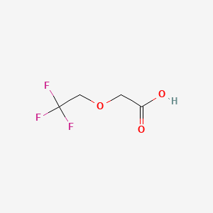 2-(2,2,2-Trifluoroethoxy)acetic acid chemical structure (CAS 675-67-2)