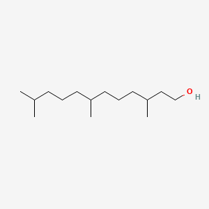 3,7,11-Trimethyl-1-dodecanol chemical structure (CAS 6750-34-1)