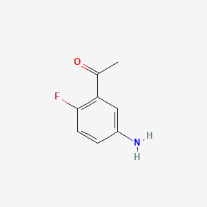 1-(5-Amino-2-fluorophenyl)ethanone chemical structure (CAS 67500-19-0)