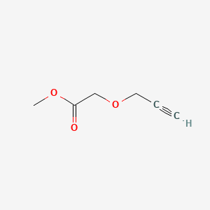 Methyl 2-(prop-2-yn-1-yloxy)acetate chemical structure (CAS 67500-49-6)