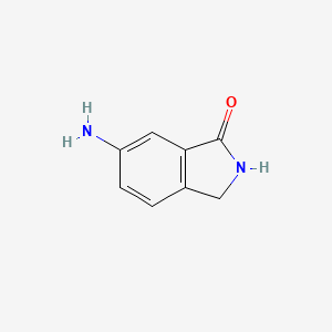 6-Amino-2,3-dihydro-1H-isoindol-1-one chemical structure (CAS 675109-45-2)