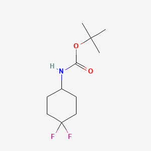 tert-Butyl 4,4-difluorocyclohexylcarbamate chemical structure (CAS 675112-67-1)