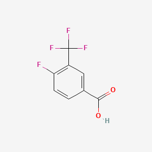 4-Fluoro-3-(trifluoromethyl)benzoic acid chemical structure (CAS 67515-55-3)