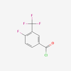 4-Fluoro-3-(trifluoromethyl)benzoyl chloride chemical structure (CAS 67515-56-4)