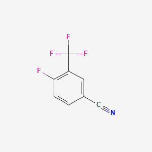 4-Fluoro-3-(trifluoromethyl)benzonitrile chemical structure (CAS 67515-59-7)