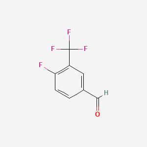 4-Fluoro-3-(trifluoromethyl)benzaldehyde chemical structure (CAS 67515-60-0)