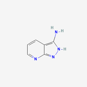 1H-Pyrazolo[3,4-b]pyridin-3-amine chemical structure (CAS 6752-16-5)