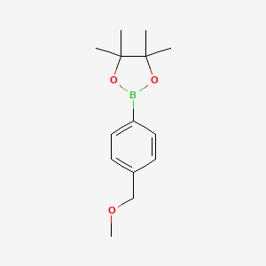 2-(4-(Methoxymethyl)phenyl)-4,4,5,5-tetramethyl-1,3,2-dioxaborolane chemical structure (CAS 675605-92-2)