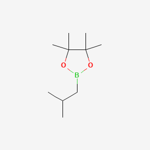 2-Isobutyl-4,4,5,5-tetramethyl-1,3,2-dioxaborolane chemical structure (CAS 67562-20-3)