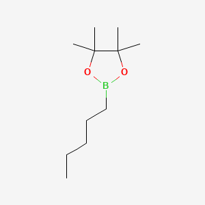 4,4,5,5-Tetramethyl-2-pentyl-1,3,2-dioxaborolane chemical structure (CAS 67562-21-4)