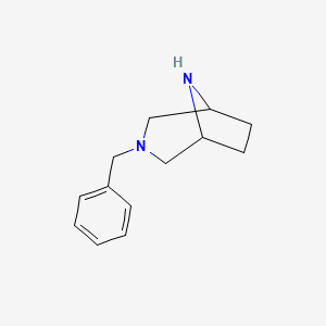 3-Benzyl-3,8-diazabicyclo[3.2.1]octane chemical structure (CAS 67571-90-8)
