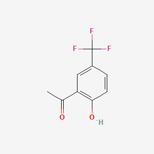 1-(2-Hydroxy-5-(trifluoromethyl)phenyl)ethanone chemical structure (CAS 67589-15-5)