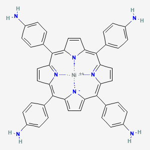 [Tetrakis(p-aminophenyl)porphyrinato(2-)]nickel chemical structure (CAS 67595-99-7)