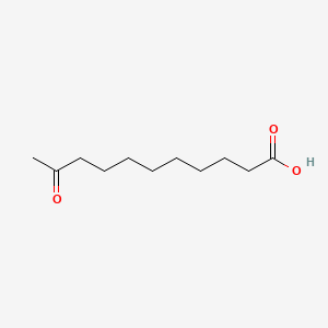 10-Oxoundecanoic acid chemical structure (CAS 676-00-6)