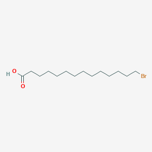 14-Bromotetradecanoic acid chemical structure (CAS 676-26-6)