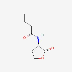 (S)-N-(2-Oxotetrahydrofuran-3-yl)butyramide chemical structure (CAS 67605-85-0)