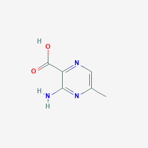 3-Amino-5-methylpyrazine-2-carboxylic acid chemical structure (CAS 6761-50-8)