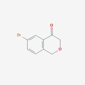 6-Bromoisochroman-4-one chemical structure (CAS 676134-68-2)