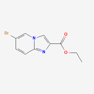 Ethyl 6-bromoimidazo[1,2-a]pyridine-2-carboxylate chemical structure (CAS 67625-37-0)