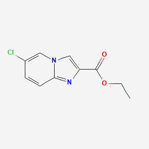 Ethyl 6-chloroimidazo[1,2-a]pyridine-2-carboxylate chemical structure (CAS 67625-38-1)