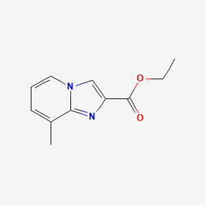 Ethyl 8-methylimidazo[1,2-a]pyridine-2-carboxylate chemical structure (CAS 67625-40-5)