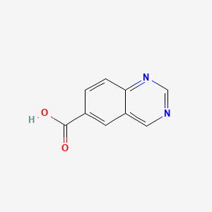 Quinazoline-6-carboxylic acid chemical structure (CAS 676326-53-7)