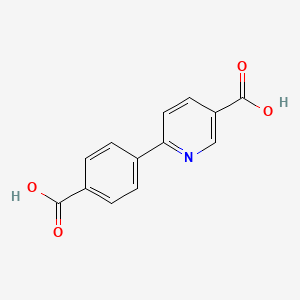 6-(4-Carboxyphenyl)nicotinic acid chemical structure (CAS 676339-81-4)
