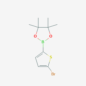 2-(5-Bromothiophen-2-yl)-4,4,5,5-tetramethyl-1,3,2-dioxaborolane chemical structure (CAS 676501-84-1)
