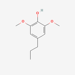 2,6-Dimethoxy-4-propylphenol chemical structure (CAS 6766-82-1)
