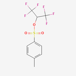 1,1,1,3,3,3-Hexafluoropropan-2-yl 4-methylbenzenesulfonate chemical structure (CAS 67674-48-0)