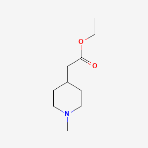 Ethyl 2-(1-methylpiperidin-4-yl)acetate chemical structure (CAS 67686-05-9)