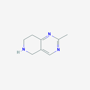 2-Methyl-5,6,7,8-tetrahydropyrido[4,3-d]pyrimidine chemical structure (CAS 676994-65-3)