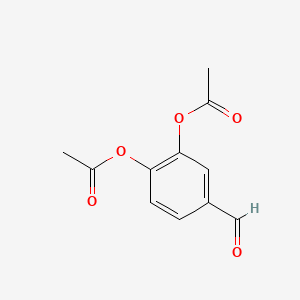 4-Formyl-1,2-phenylene diacetate chemical structure (CAS 67727-64-4)