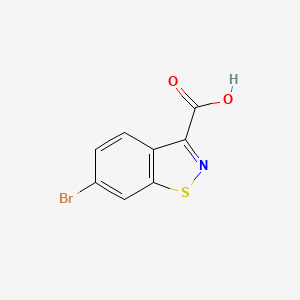 6-Bromobenzo[d]isothiazole-3-carboxylic acid chemical structure (CAS 677304-75-5)