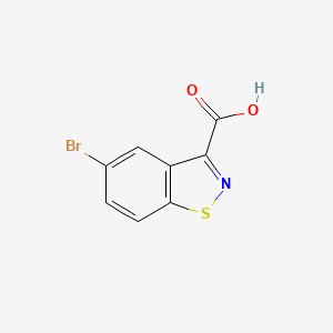 5-Bromobenzo[d]isothiazole-3-carboxylic acid chemical structure (CAS 677304-78-8)