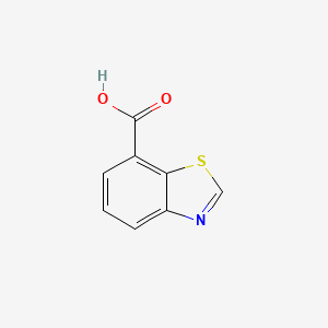 Benzo[d]thiazole-7-carboxylic acid chemical structure (CAS 677304-83-5)