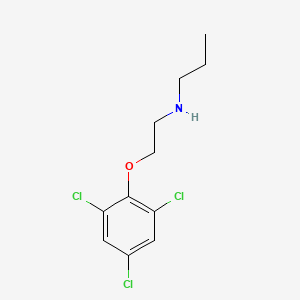 N-(2-(2,4,6-Trichlorophenoxy)ethyl)propan-1-amine chemical structure (CAS 67747-01-7)