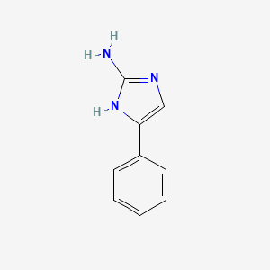 5-Phenyl-1H-imidazol-2-amine chemical structure (CAS 6775-40-2)