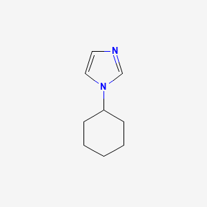 1-Cyclohexyl-1H-imidazole chemical structure (CAS 67768-61-0)