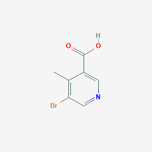 5-Bromo-4-methylnicotinic acid chemical structure (CAS 677702-58-8)