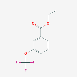 Ethyl 3-(trifluoromethoxy)benzoate chemical structure (CAS 677713-01-8)