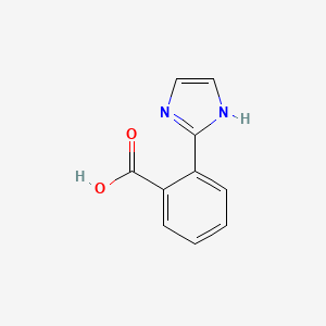 2-(1H-Imidazol-2-yl)benzoic acid chemical structure (CAS 67792-82-9)