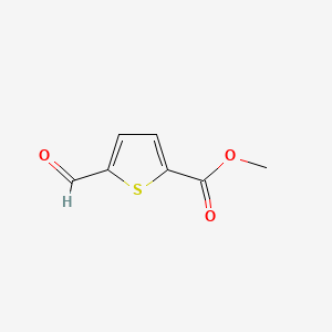 Methyl 5-formylthiophene-2-carboxylate chemical structure (CAS 67808-64-4)